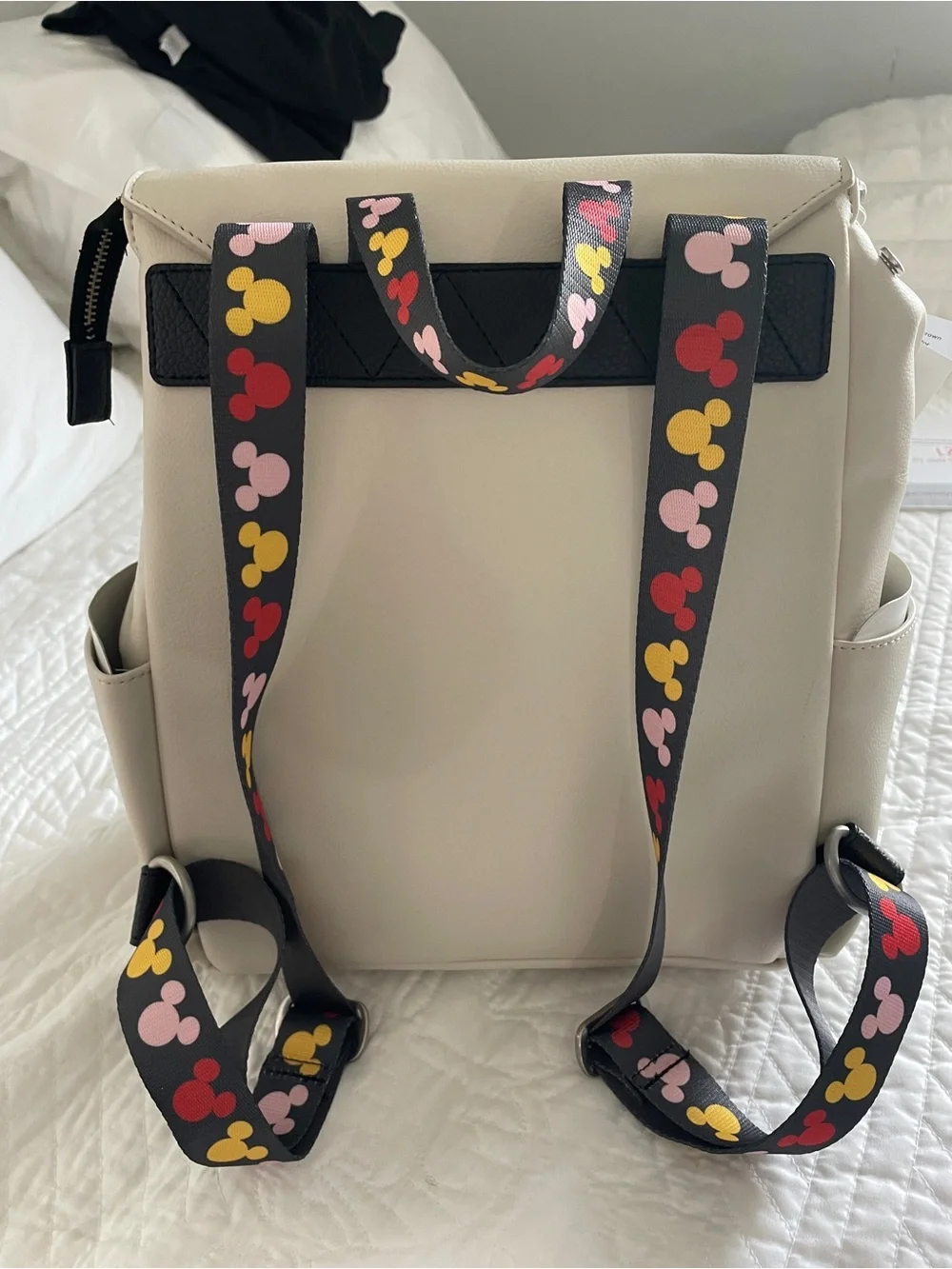 Hard-to-find NWT Freshly Picked Disney Mickey Diaper Bag Backpack Leather